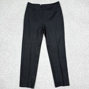 Agnona Pants Women 6 US 42 IT Wool Cashmere Blend Trouser Dark Grey Career Italy